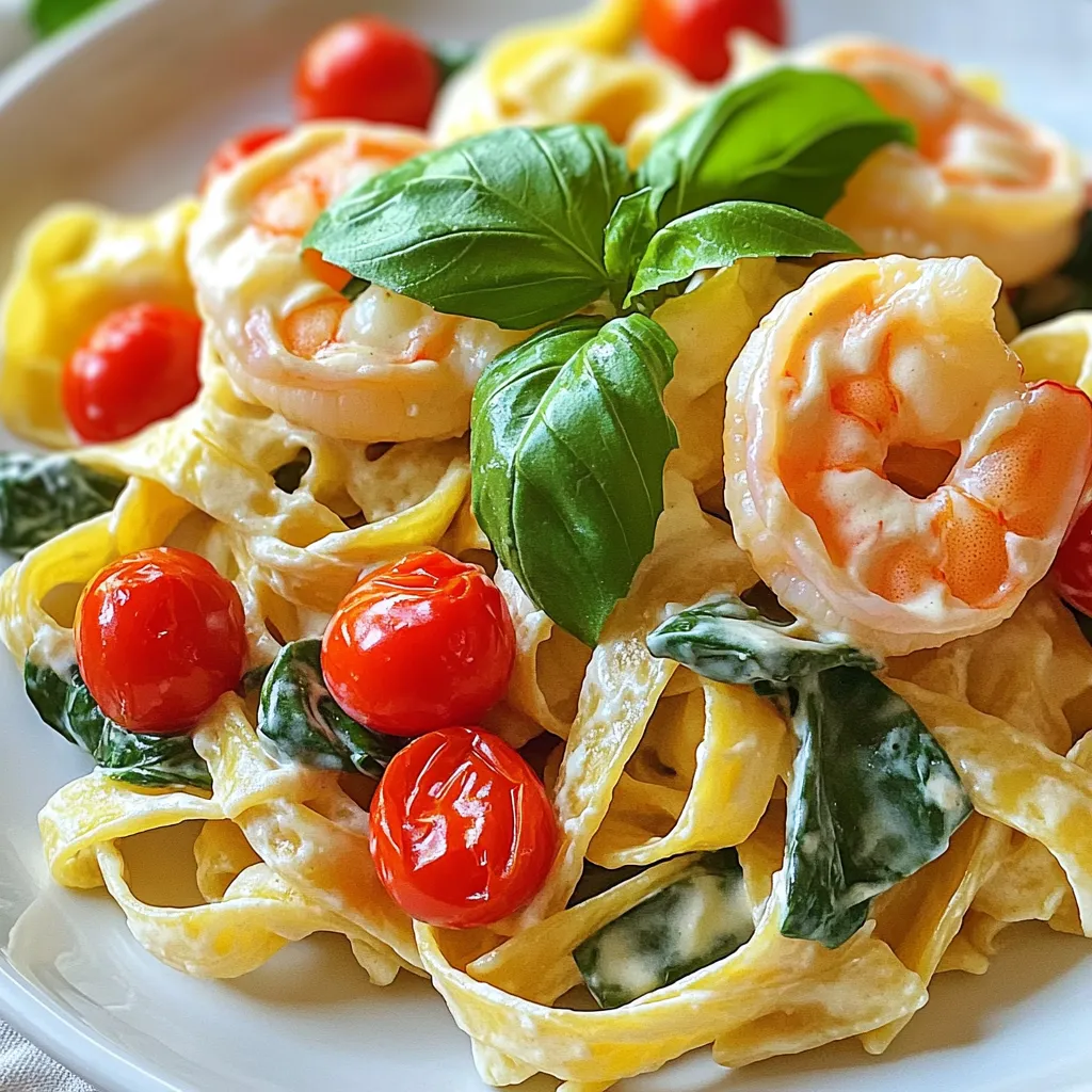 Minute Creamy Tuscan Shrimp Pasta Quick and Easy Meal