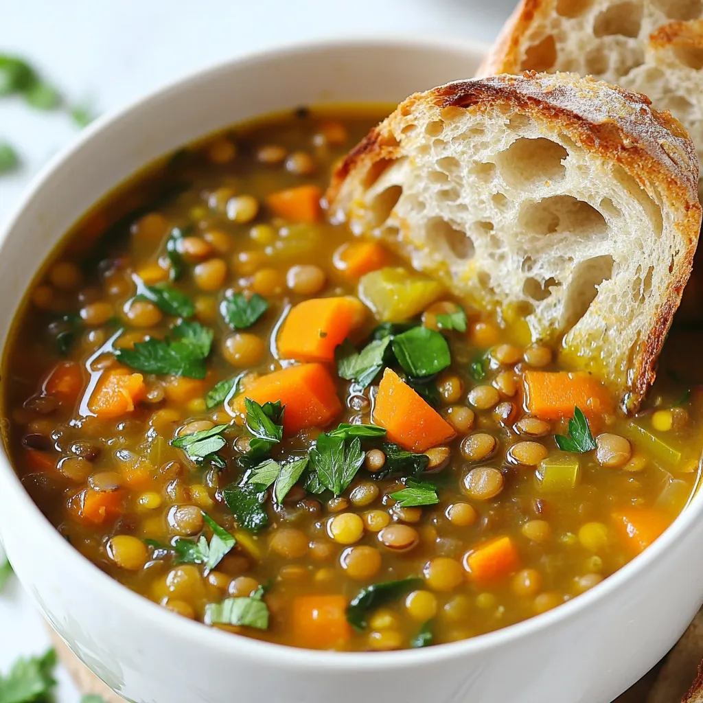 Cozy Vegan Lentil Soup Comforting and Hearty Meal