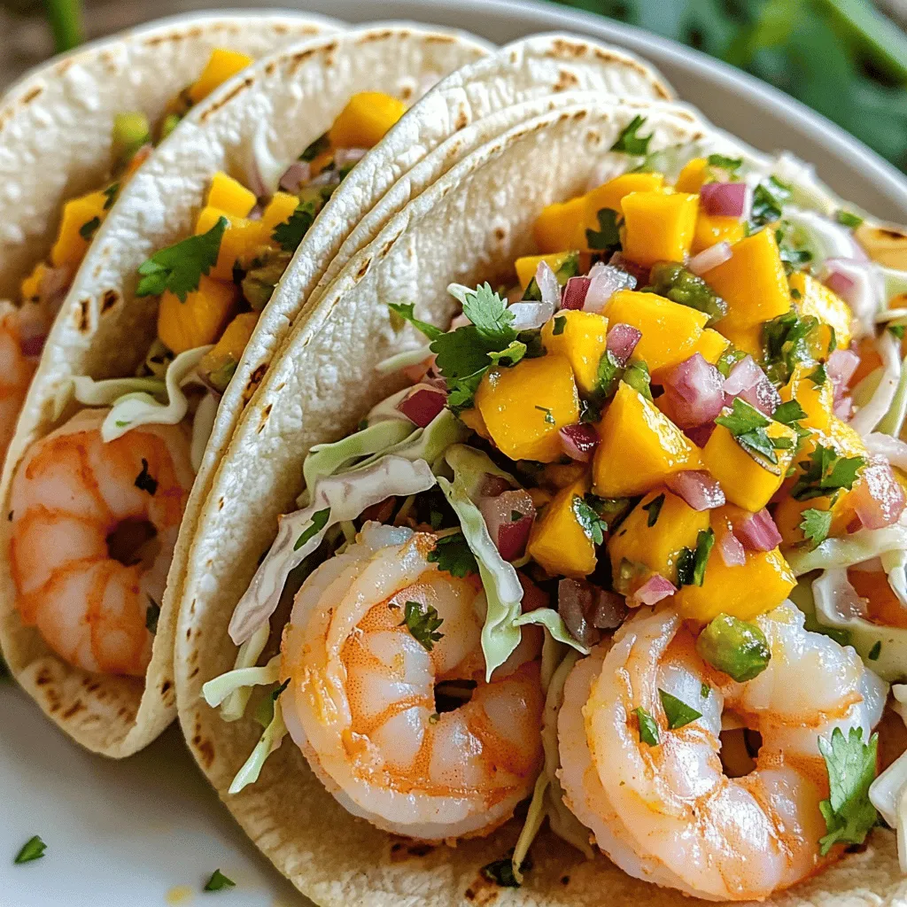 Spicy Shrimp Tacos with Mango Salsa Fresh Delight