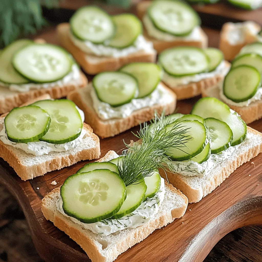 Classic Cucumber Sandwiches Fresh and Tasty Delight