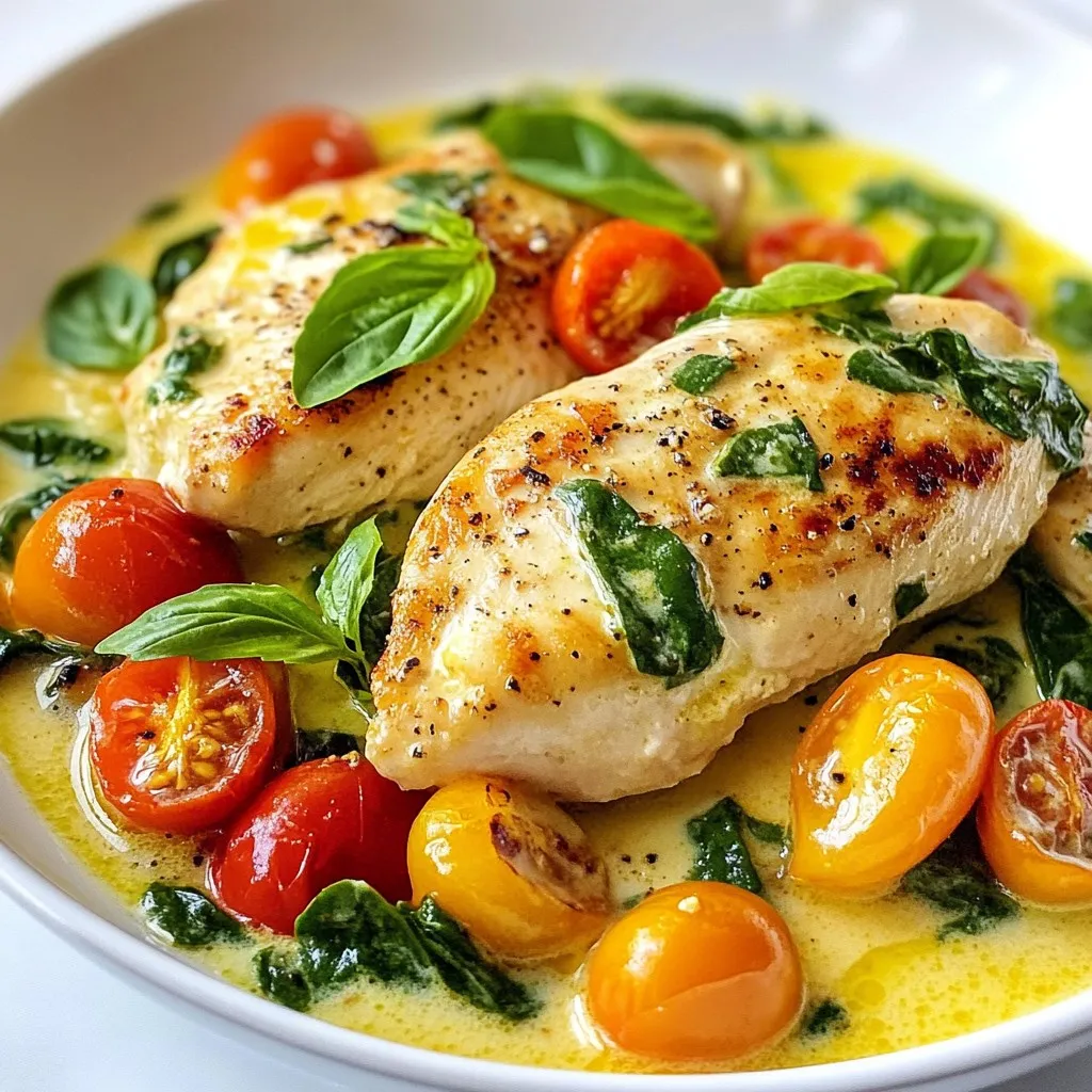 Creamy Garlic Tuscan Chicken Flavorful Dinner Recipe