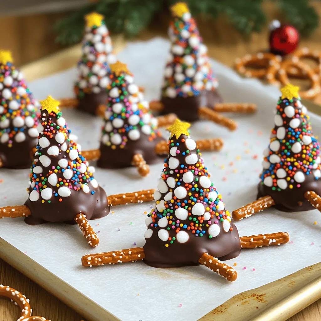 Chocolate Pocky Christmas Trees Festive Fun Treats