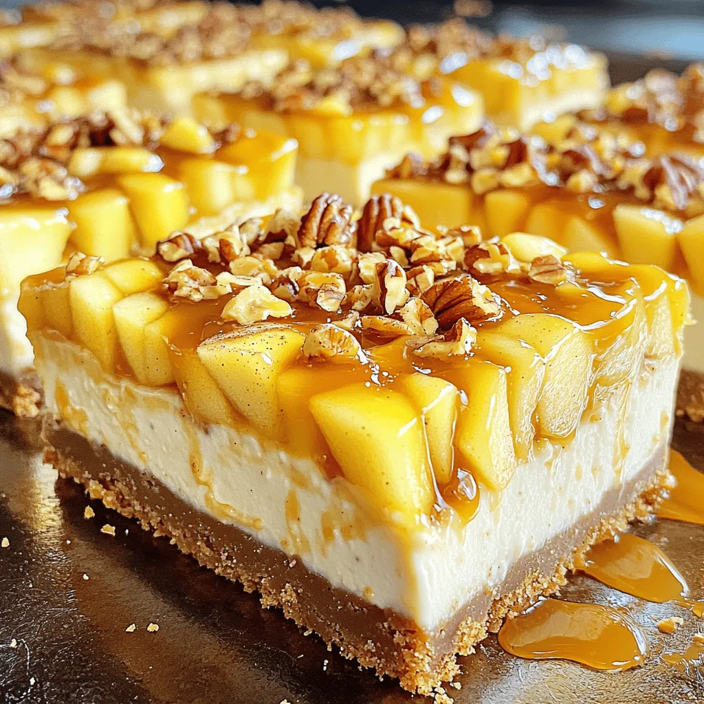 Caramel Apple Cheesecake Bars Rich and Decadent Treat