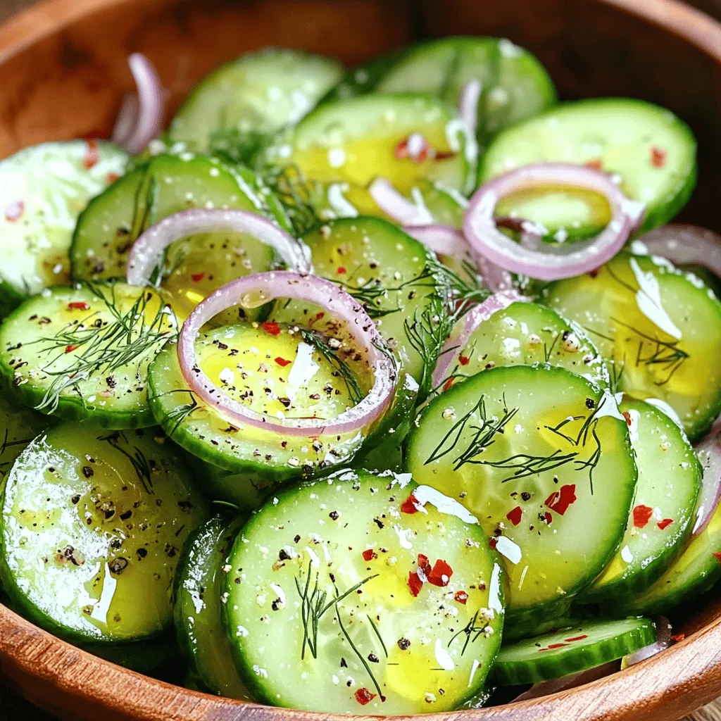 Cucumber and Onion Salad Fresh and Crunchy Delight