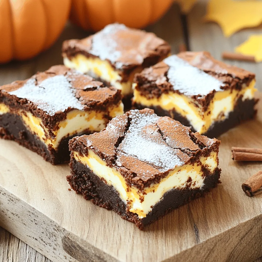 Pumpkin Spice Cream Cheese Brownies Irresistible Treat