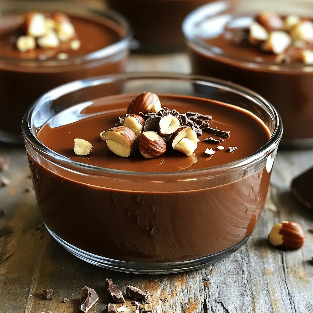 Velvety Chocolate Hazelnut Panna Cotta Dessert Delight