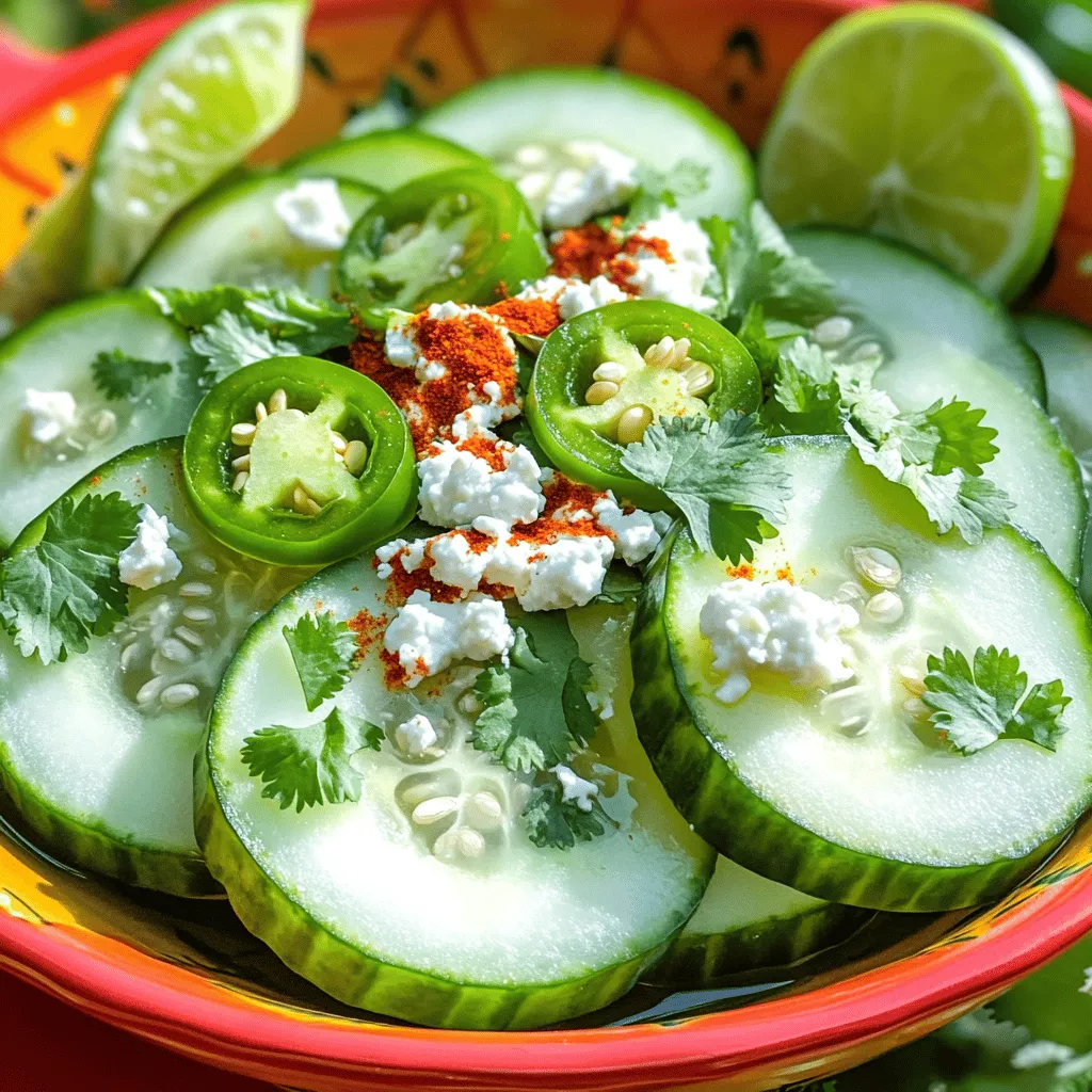 Mexican Style Cucumbers Fresh and Flavorful Delight