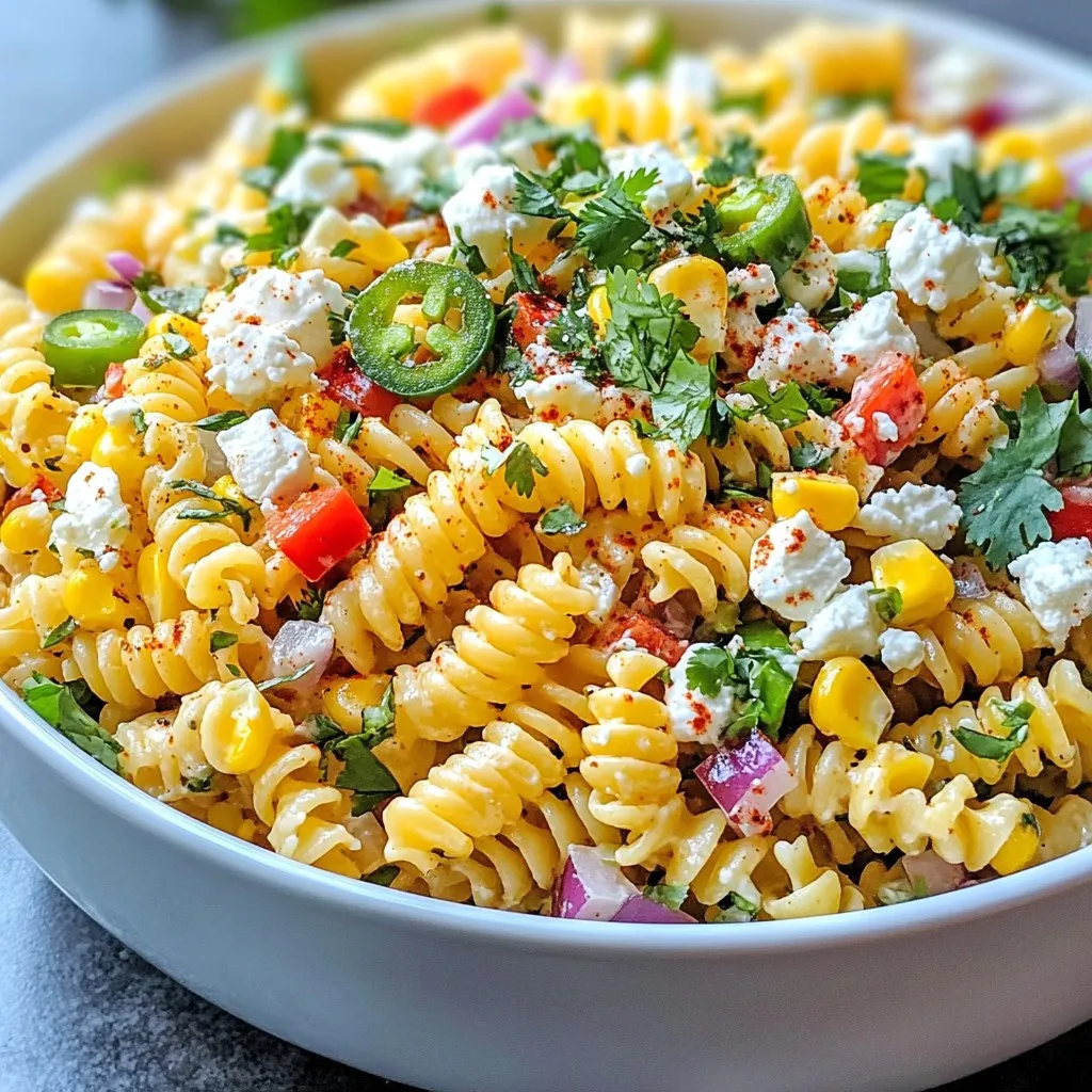 Street Corn Pasta Salad Fresh and Flavorful Delight