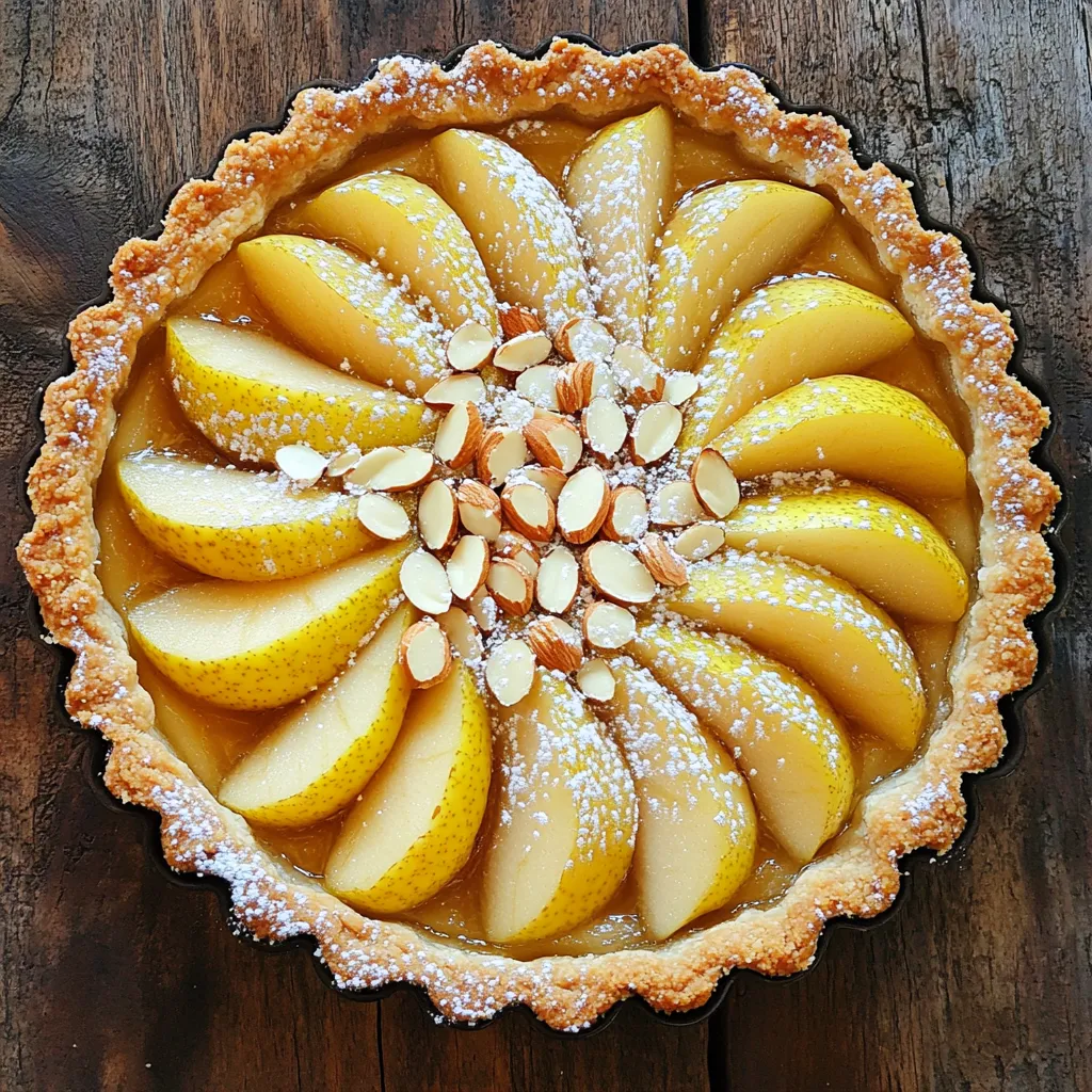 Bakery-Style Pear and Almond Tart Delightful Recipe
