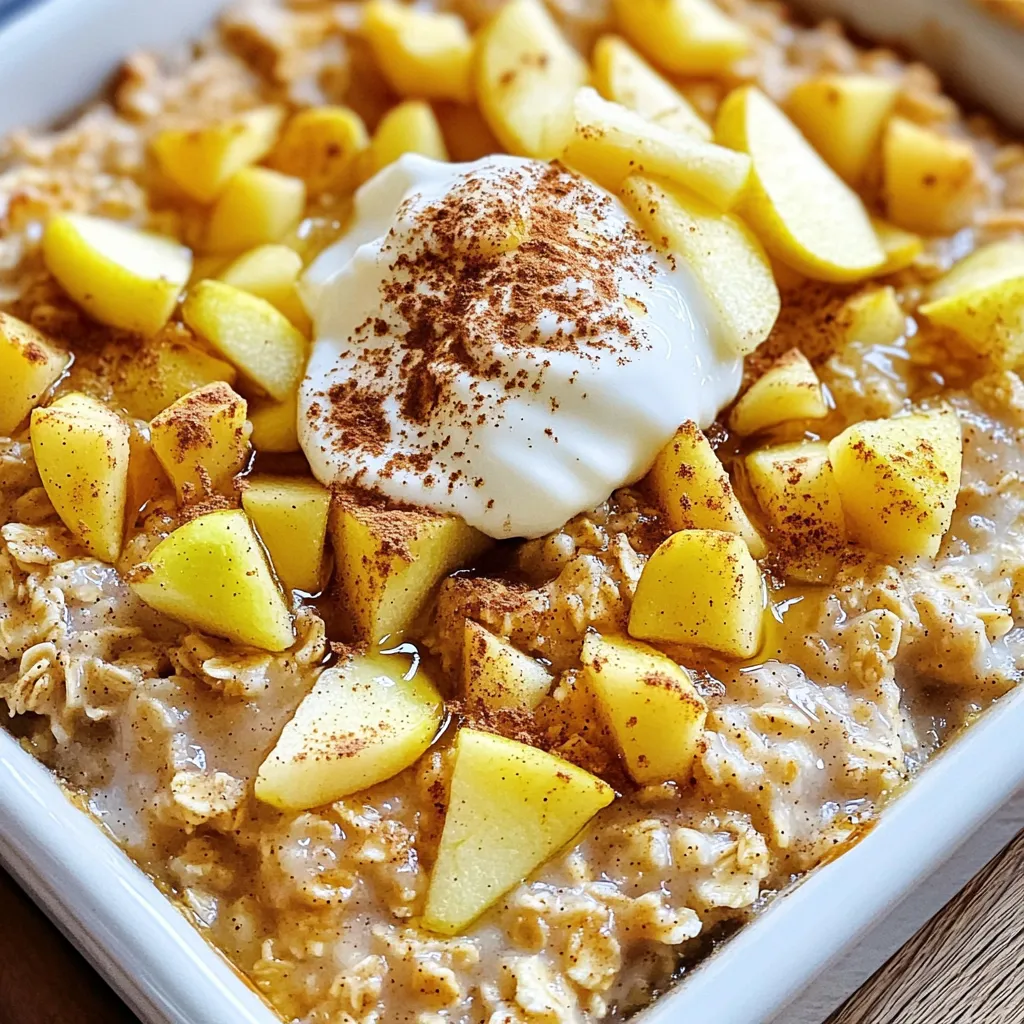 Cozy Apple Cinnamon Oatmeal Bake Easy Breakfast Delight