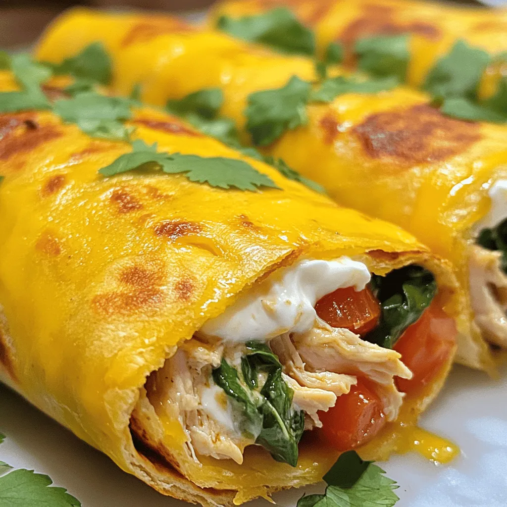 Cheesy Garlic Chicken Wraps Easy and Flavorful Meal