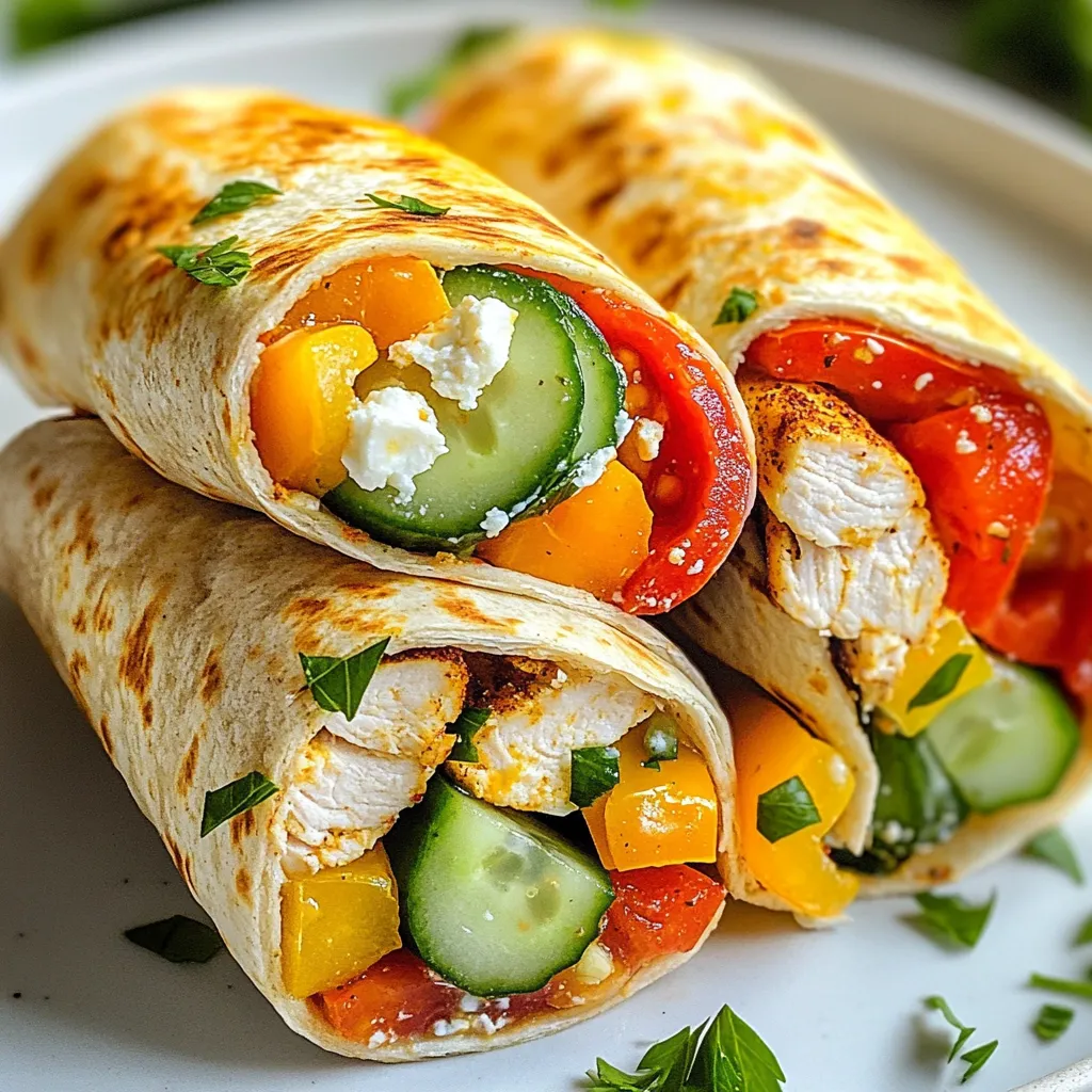 Mediterranean Chicken Wraps Fresh and Flavorful Recipe