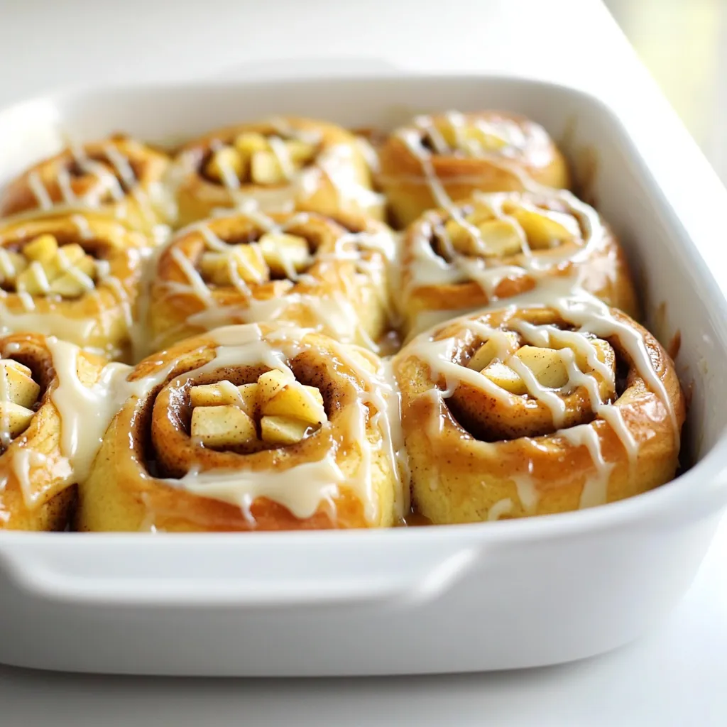 Caramel Apple Cinnamon Roll Bake Flavorful Breakfast Dish