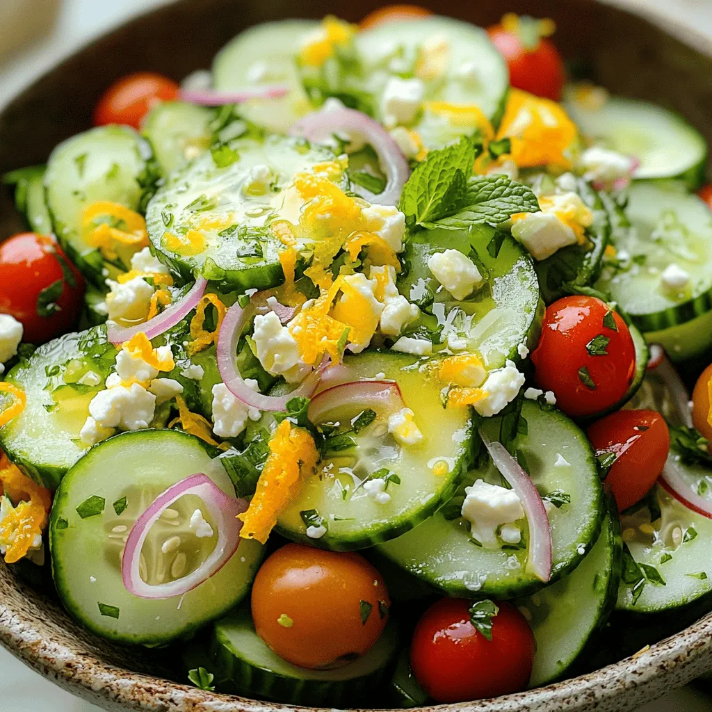 Cucumber Salad Refreshing and Simple Side Dish