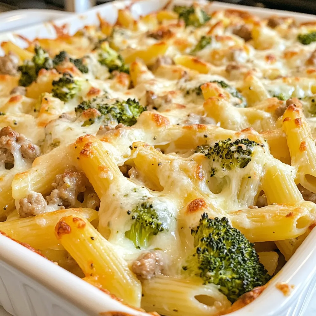 Ground Turkey Broccoli Pasta Bake Simple Family Meal