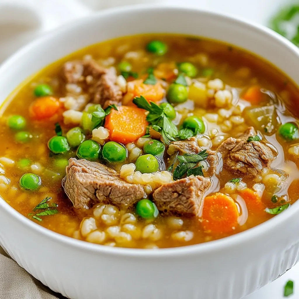 Hearty Beef &#038; Barley Soup Comforting and Simple Recipe