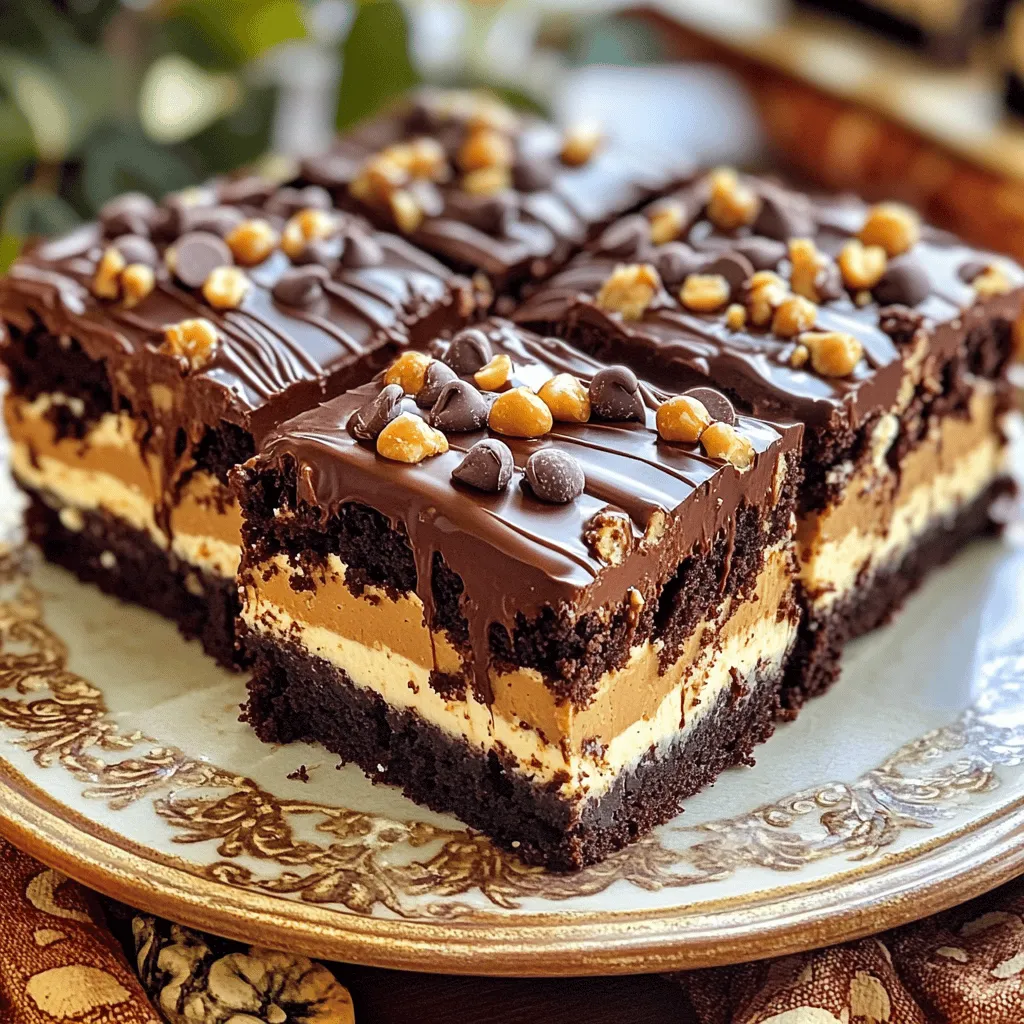 Chocolate Peanut Butter Ooey Gooey Butter Cake Delight