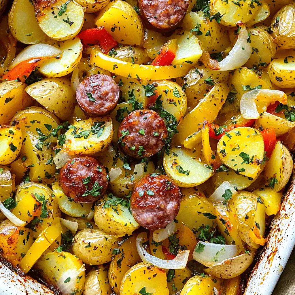 Smoked Sausage and Potato Bake Simple Comfort Dish