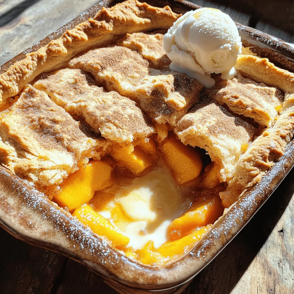Triple Crust Peach Cobbler Delightful and Simple Treat