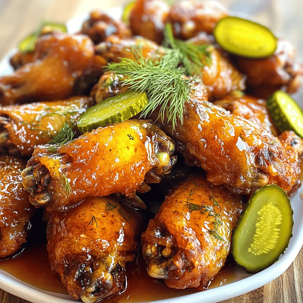 Pickle Juice Hot Honey Wings Savory Flavor Burst