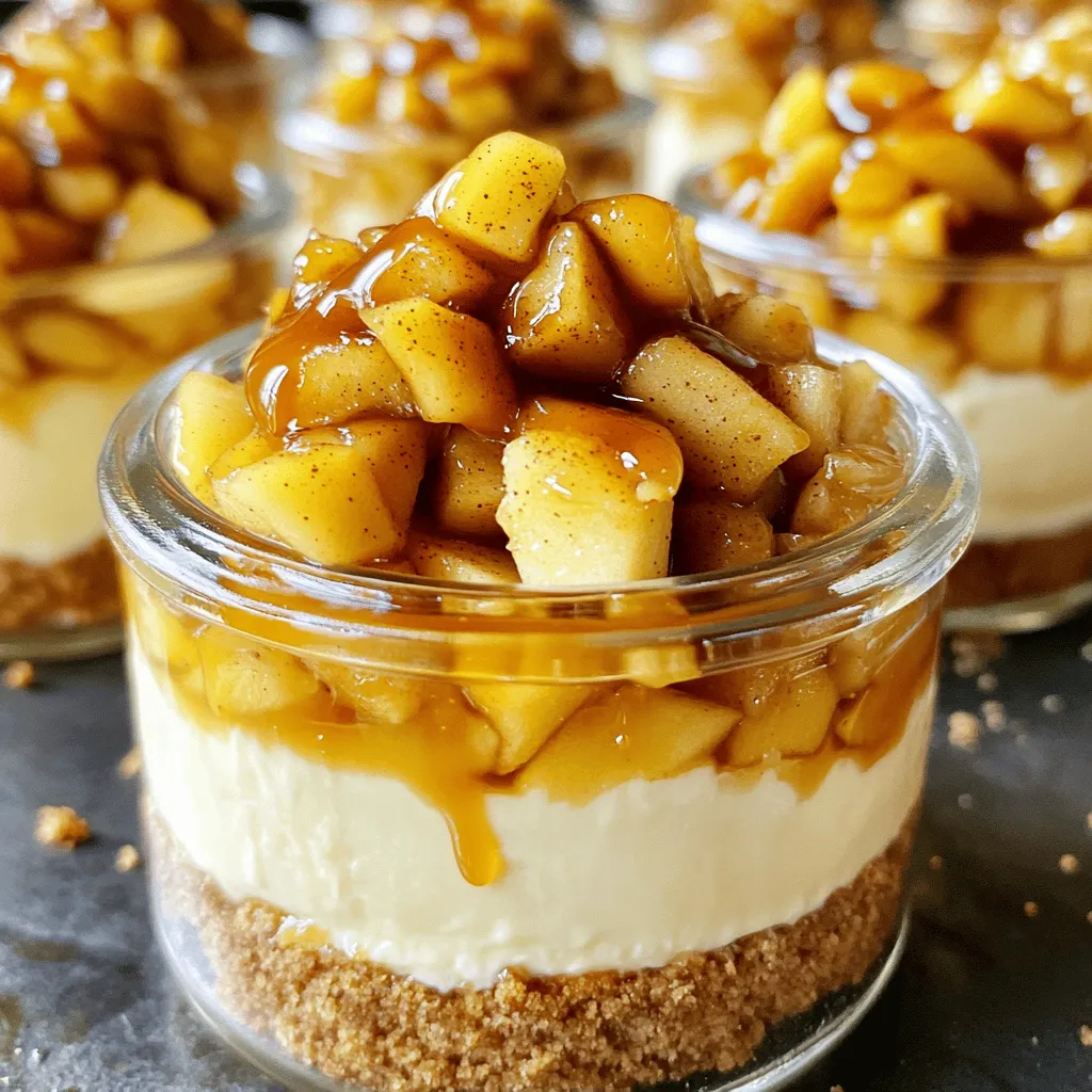 Caramel Apple Cheesecake Jars Delightful Dessert Treat