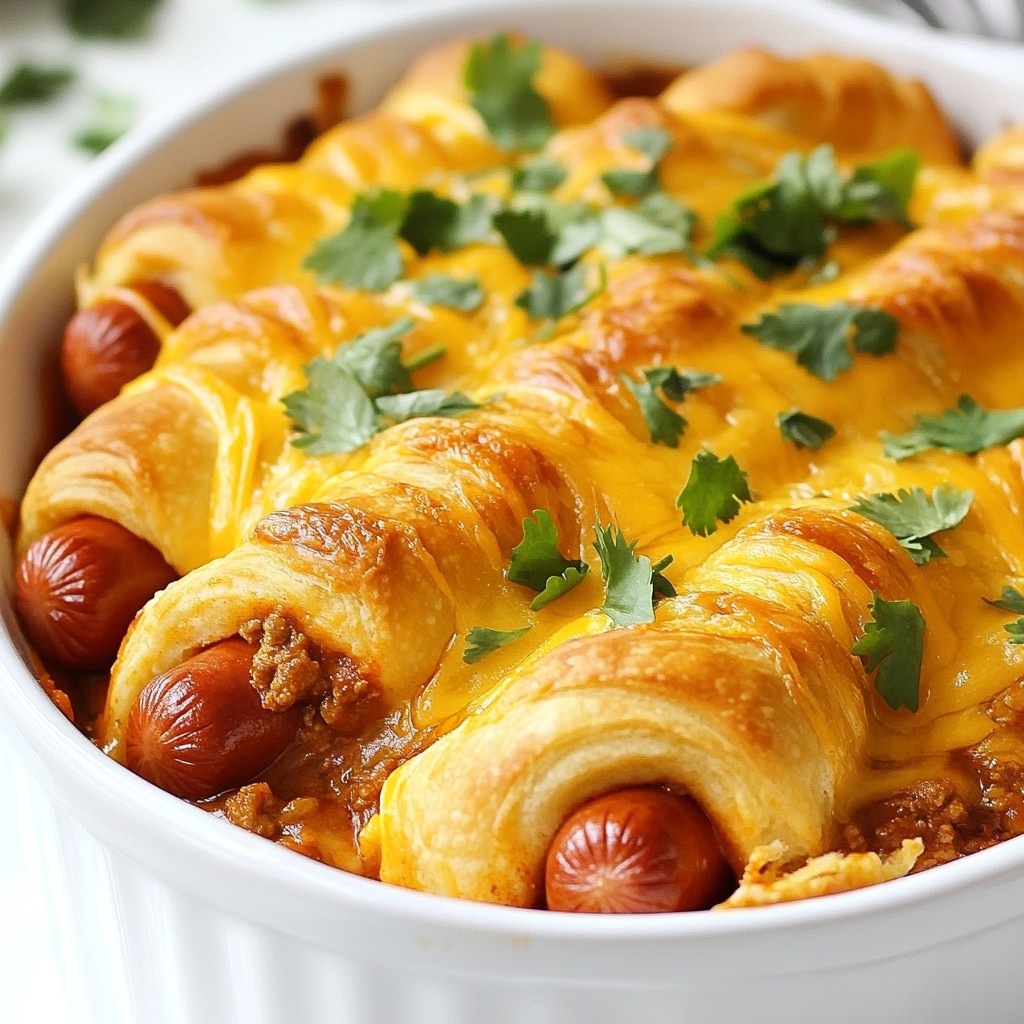 Chili Cheese Dog Casserole Simple and Flavorful Meal
