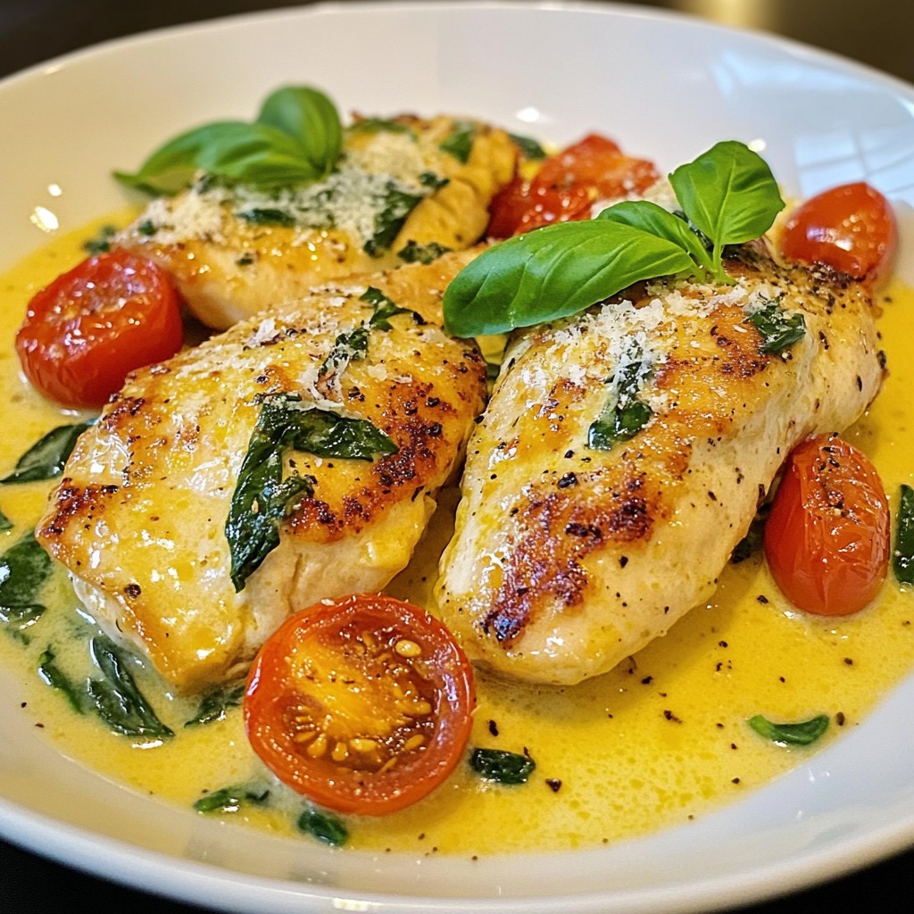 Creamy Garlic Tuscan Chicken Delightful Dinner Recipe