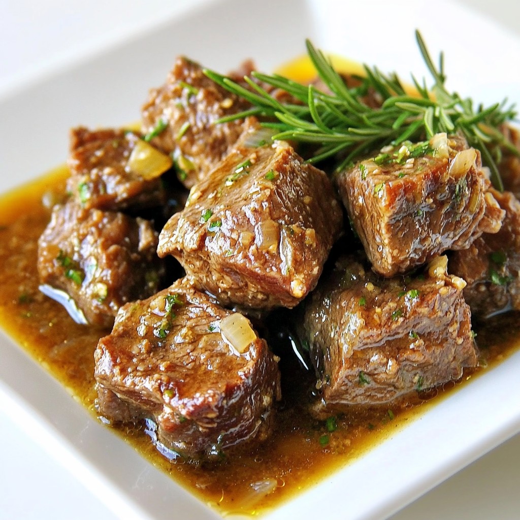Garlic Rosemary Beef Tips Savory and Flavorful Meal