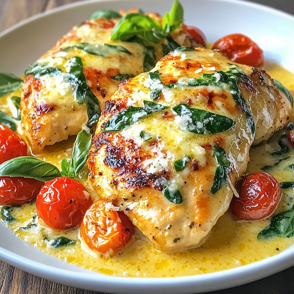 Creamy Garlic Tuscan Chicken Simple and Flavorful Dish