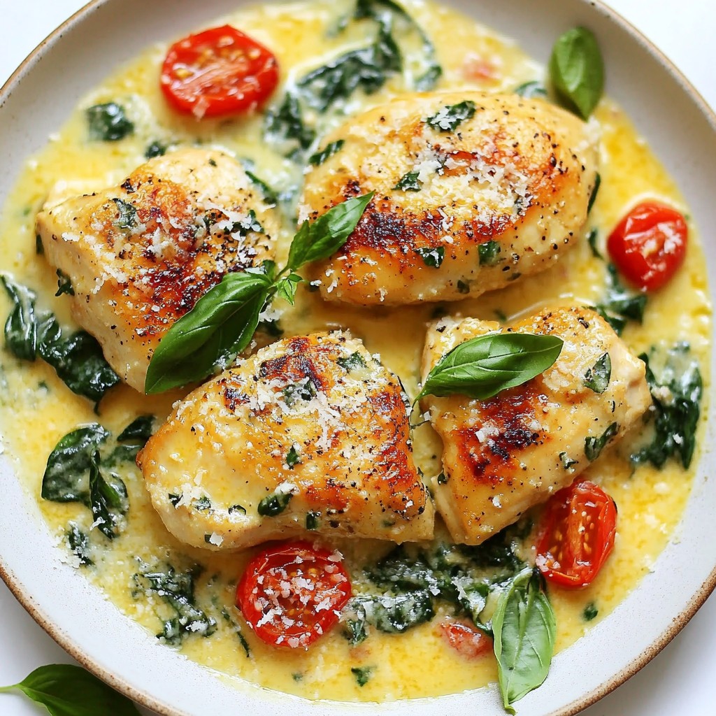 Creamy Garlic Tuscan Chicken Flavorful Dinner Delight