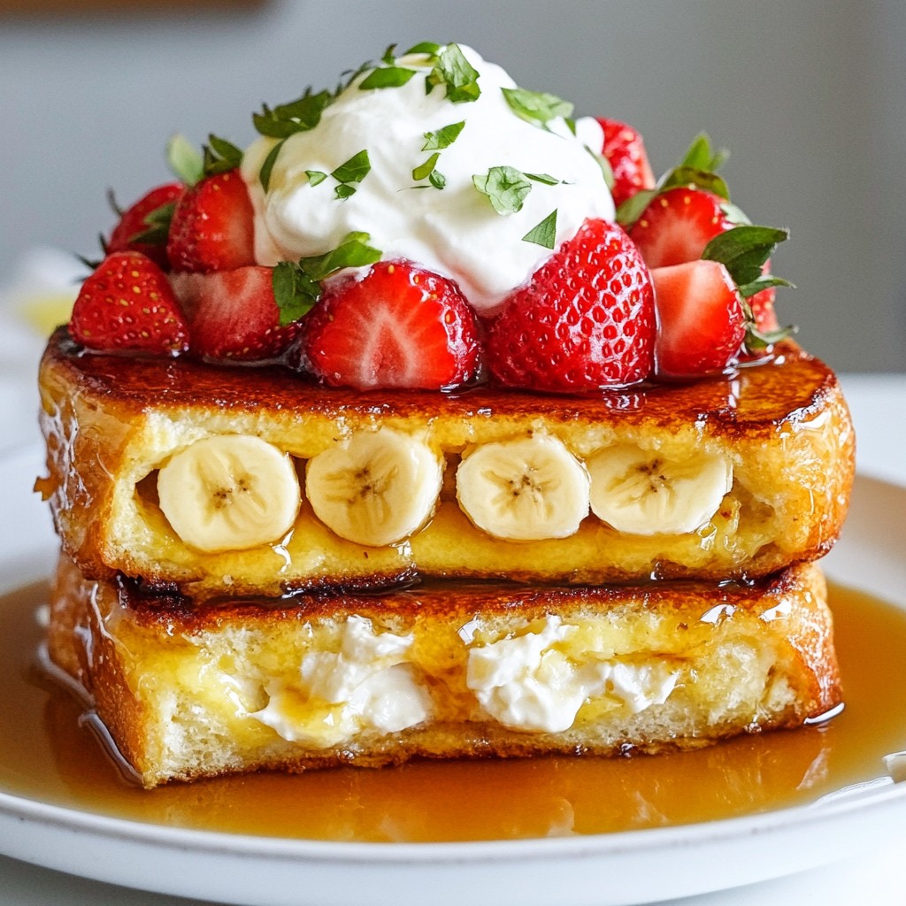 Decadent Brunch Stuffed French Toast Recipe Delight