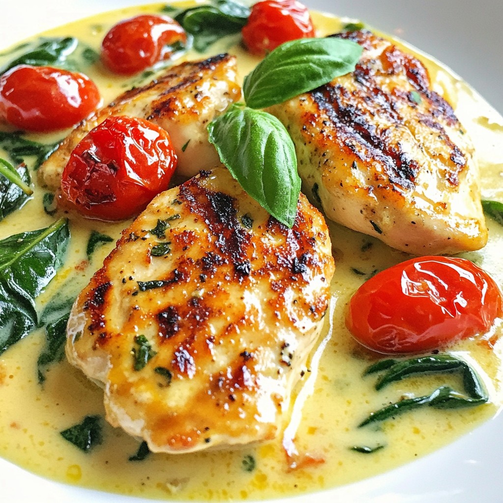 Creamy Garlic Tuscan Chicken Flavorful Dinner Delight