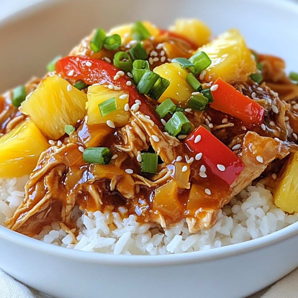Sweet Hawaiian Crockpot Chicken Easy and Flavorful Dish