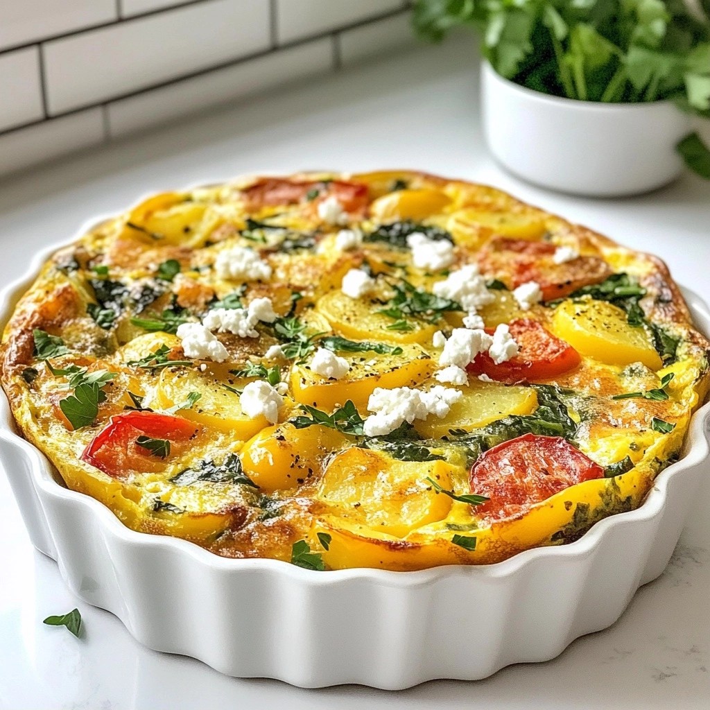 Savory Brunch Potato and Pepper Frittata Delight