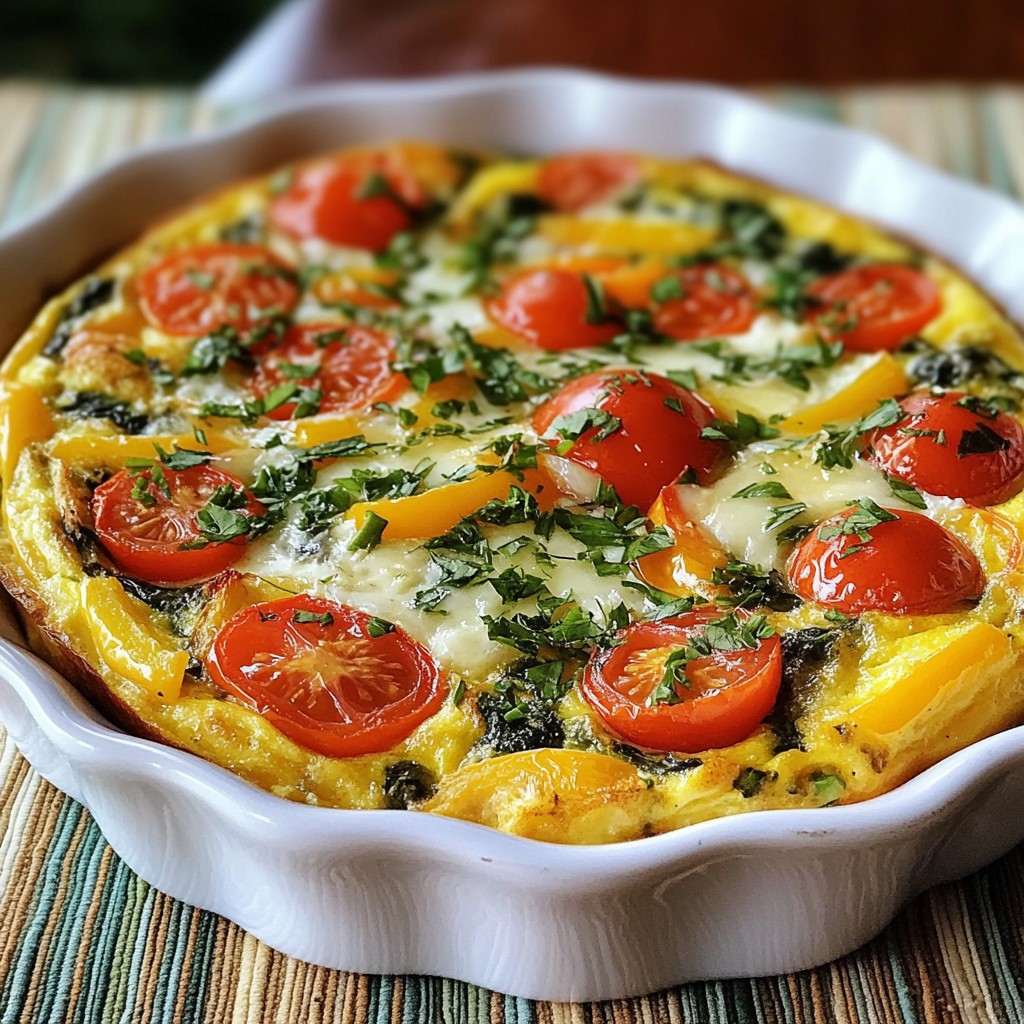Savory Brunch Herb and Cheese Frittata Recipe