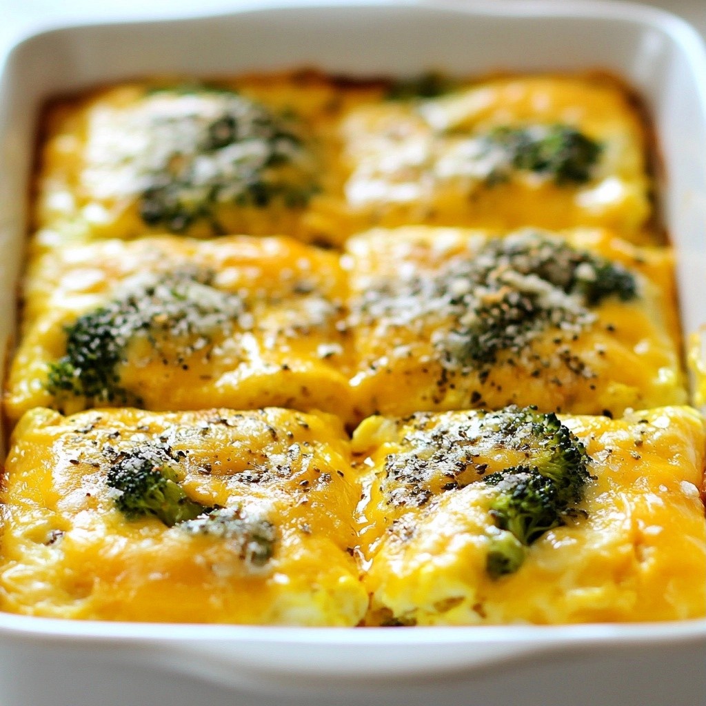 Cheesy Breakfast Broccoli Egg Bake Healthy Start