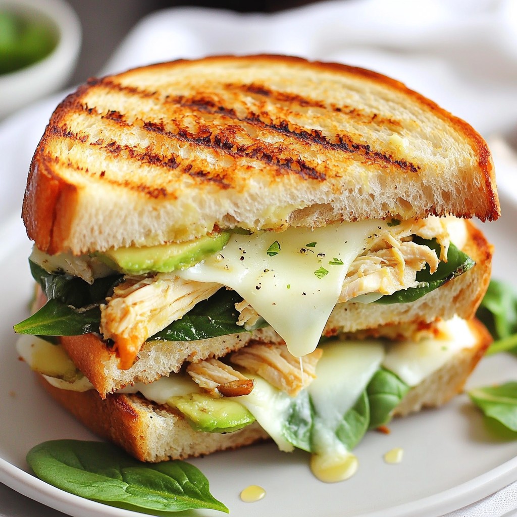 Irresistible Chicken Avocado Melt Sandwich Recipe