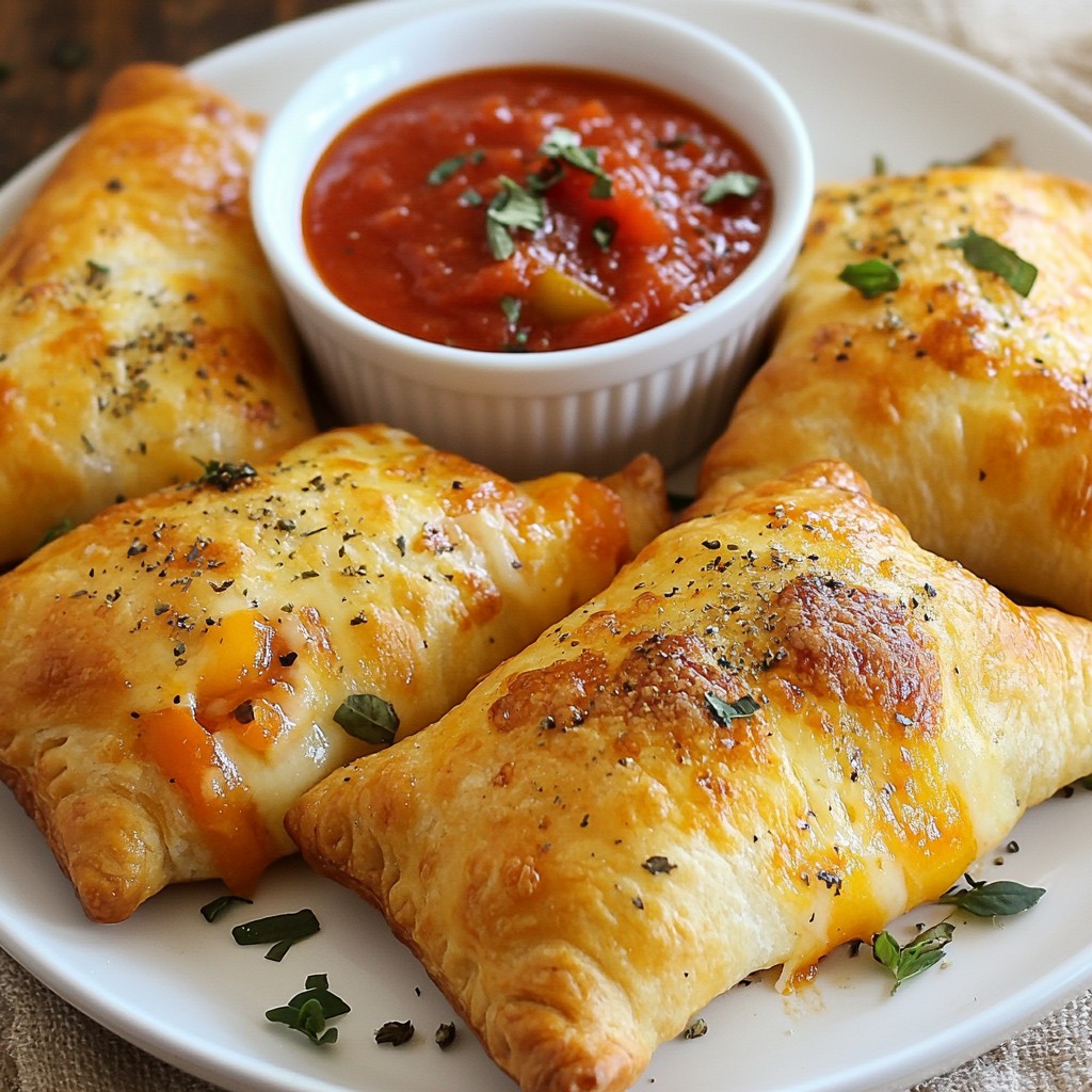 Cheesy Pizza Pockets Simple and Tasty Snack Idea