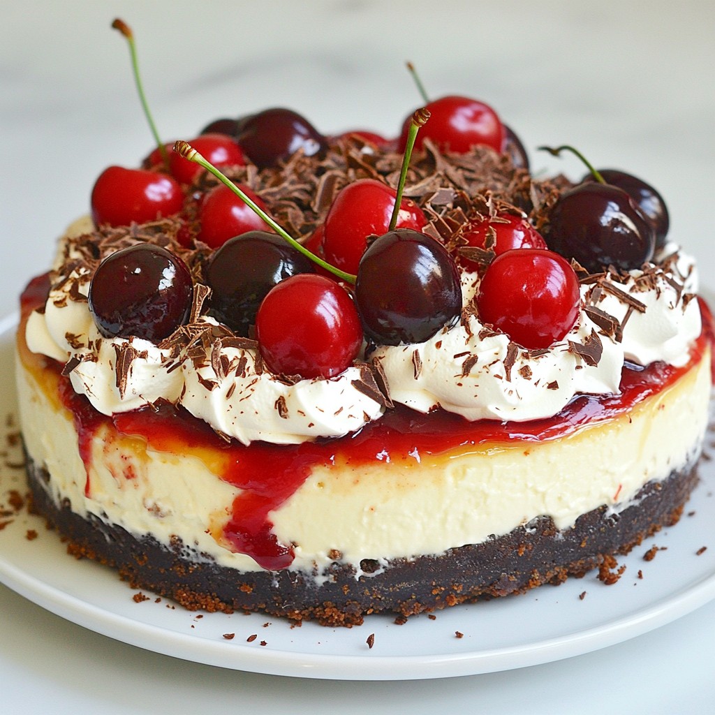 Decadent Black Forest Cheesecake Rich and Creamy Delight