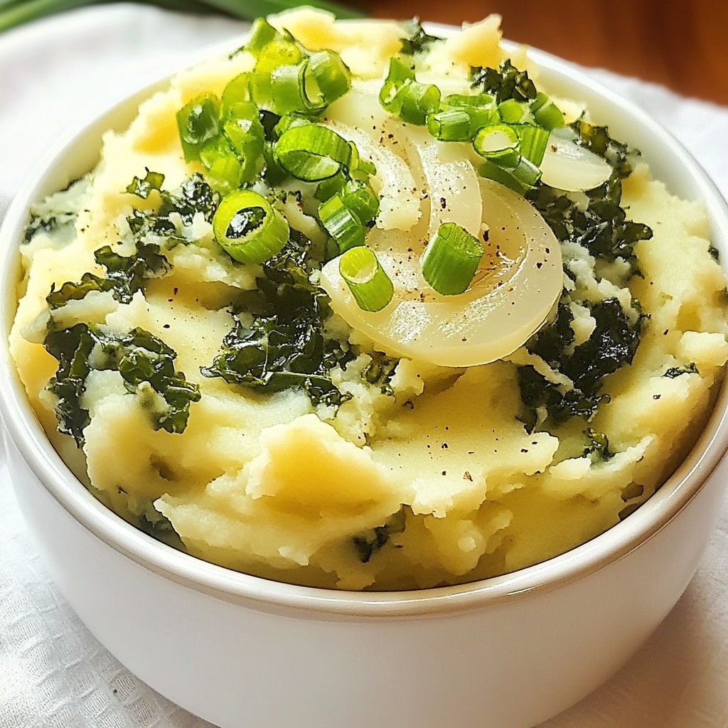 Traditional Irish Colcannon Mash Creamy and Savory Dish