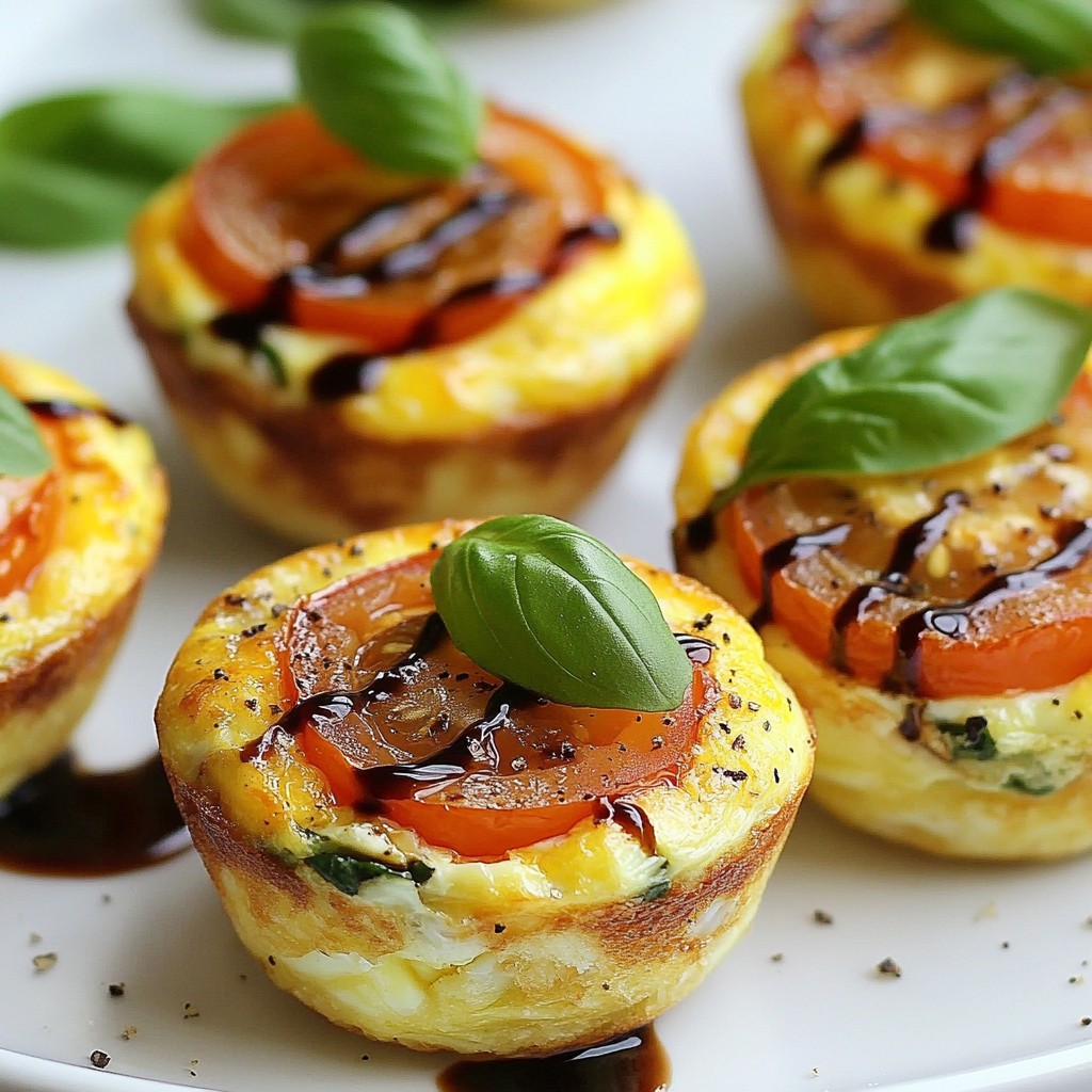 Savory Brunch Caprese Egg Muffins Delightful Recipe