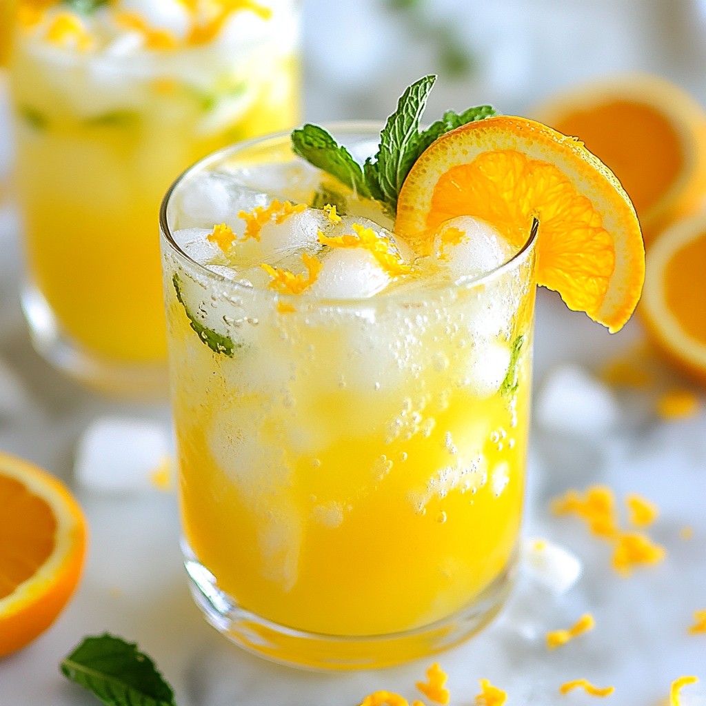 Sparkling Orange Prosecco Spritz Delightful Refreshment