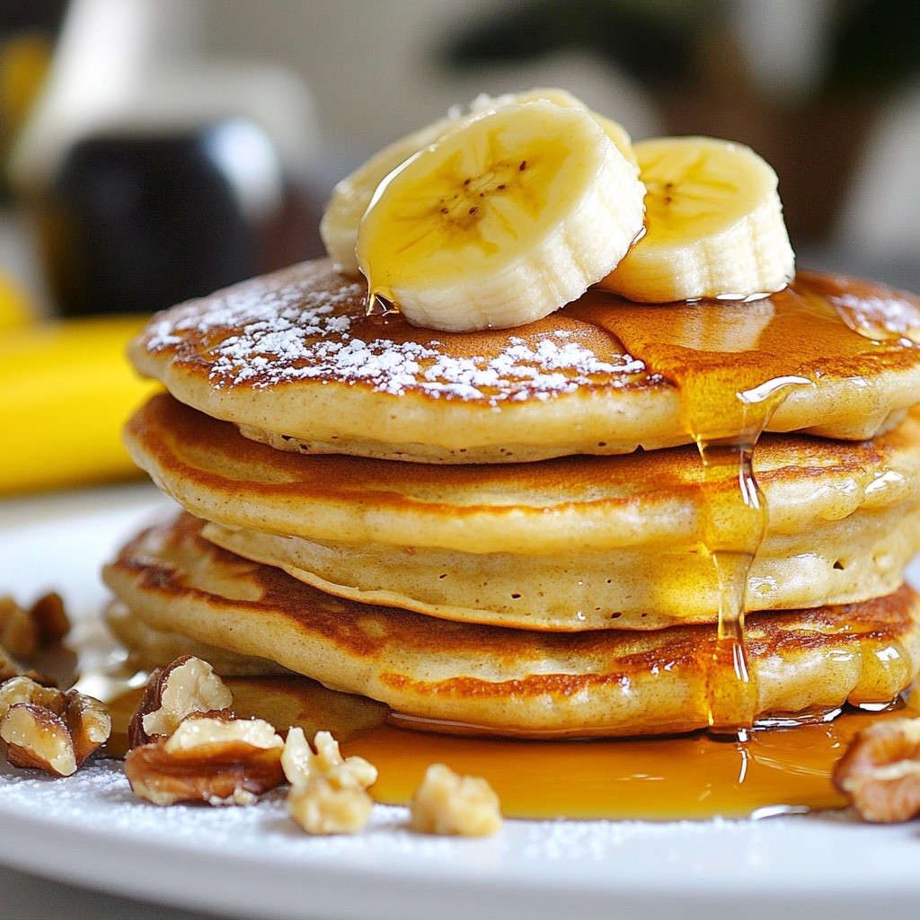 Fluffy Breakfast Banana Nut Pancakes Delightful Recipe