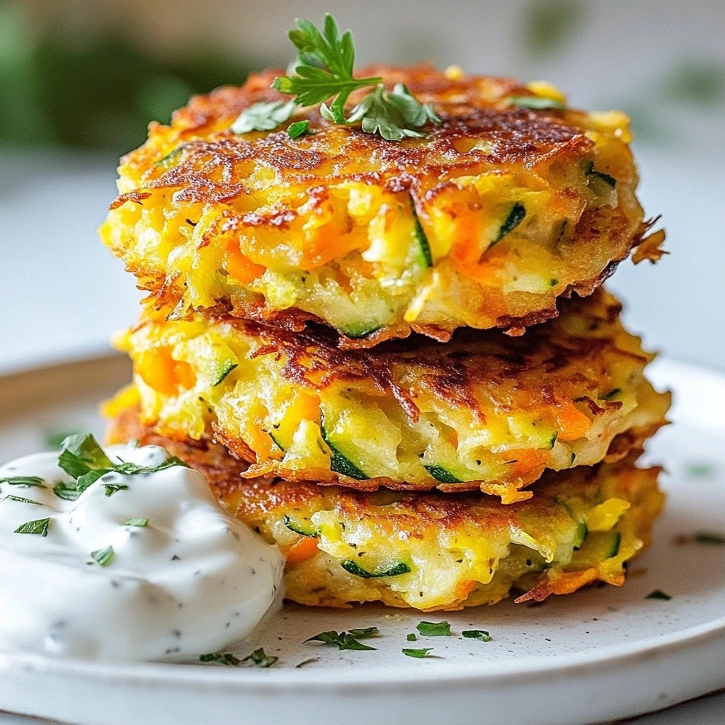 Crispy Breakfast Vegetable and Cheese Fritters Recipe