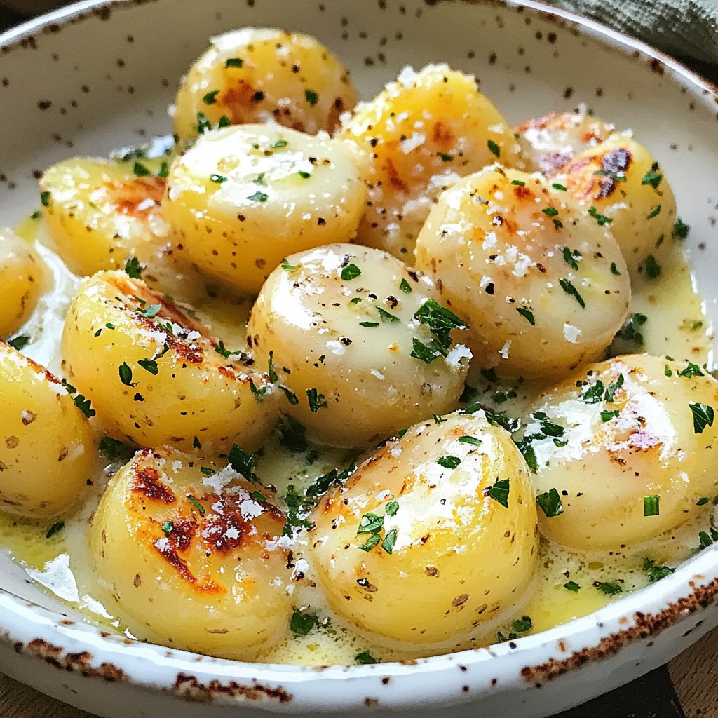 Creamy Garlic Baby Potatoes Rich and Flavorful Dish