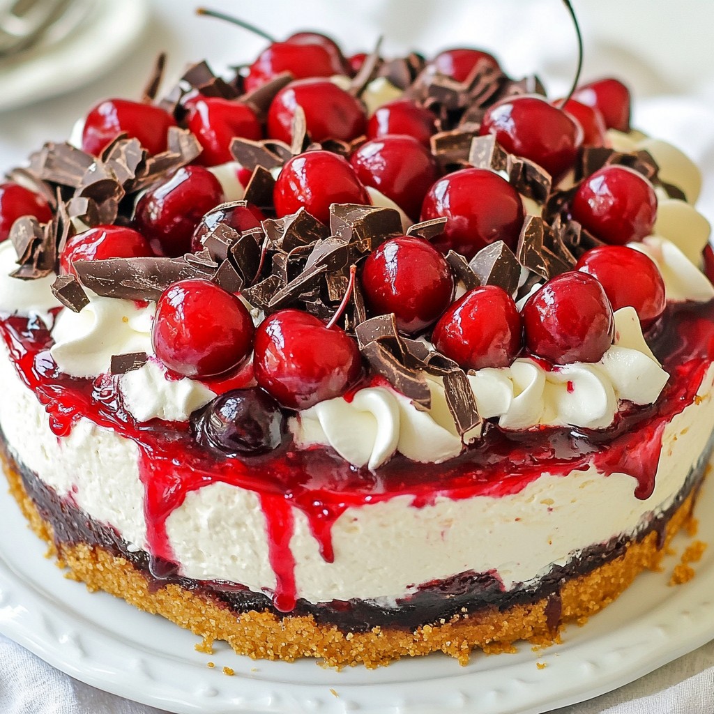 Decadent Black Forest Cheesecake Delightful Dessert Treat