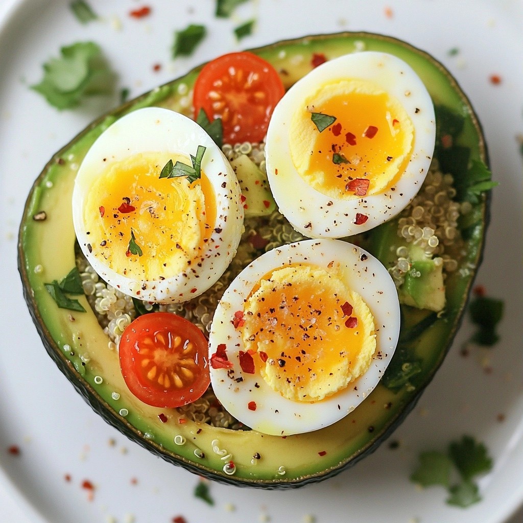 Quick Breakfast Avocado and Egg Power Bowl Delight