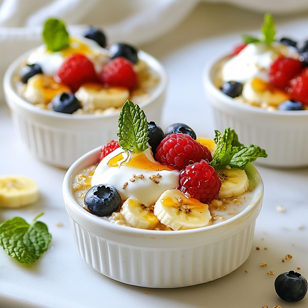 Overnight Breakfast Mixed Berry Oatmeal Cups Recipe