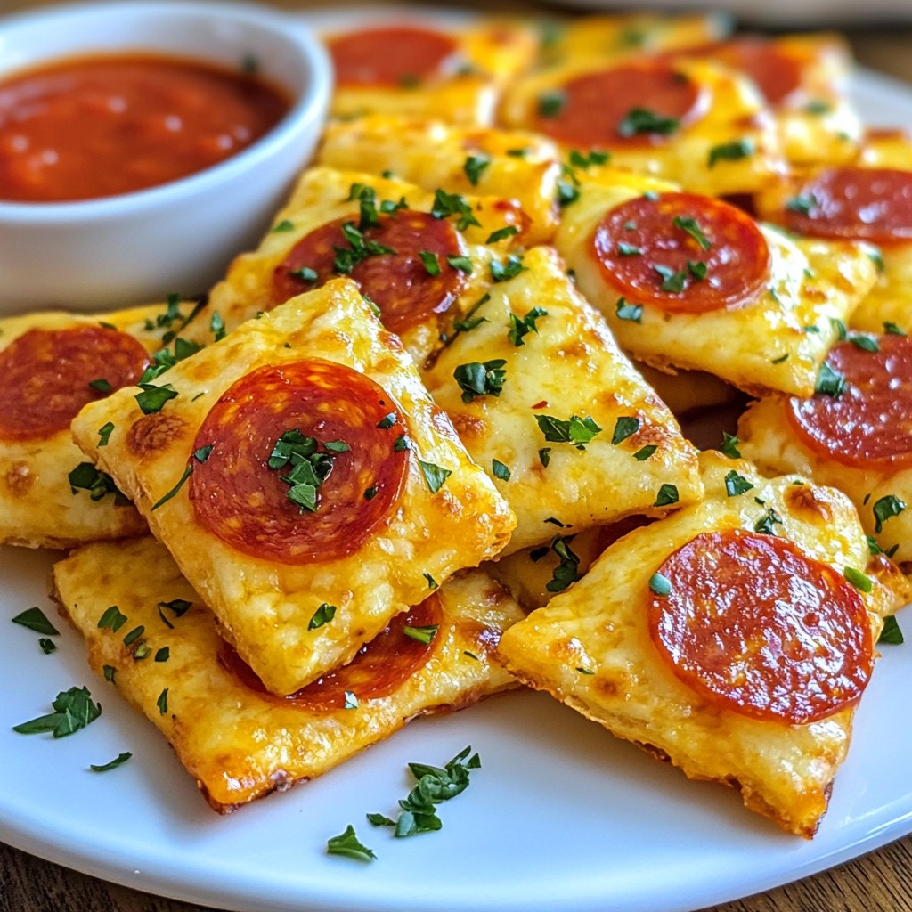 Pepperoni Cheese Crisps Flavorful and Easy Snack Treat