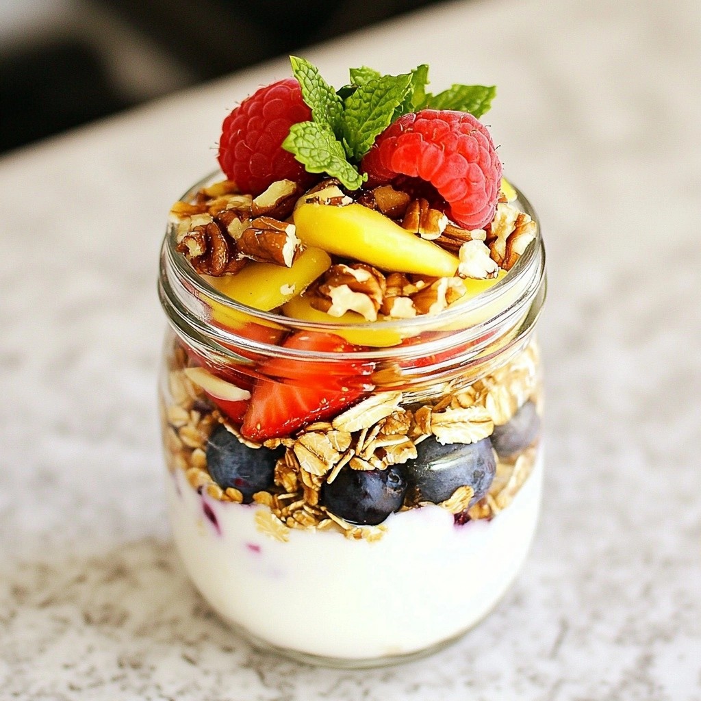 Overnight Breakfast Oat and Berry Parfaits Delight